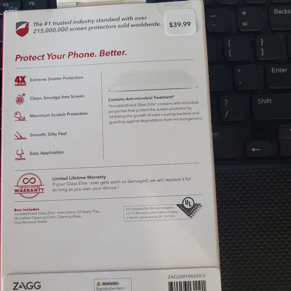 I Phone Zagg Invisibleshield Screen Protector - Picture 2 of 8